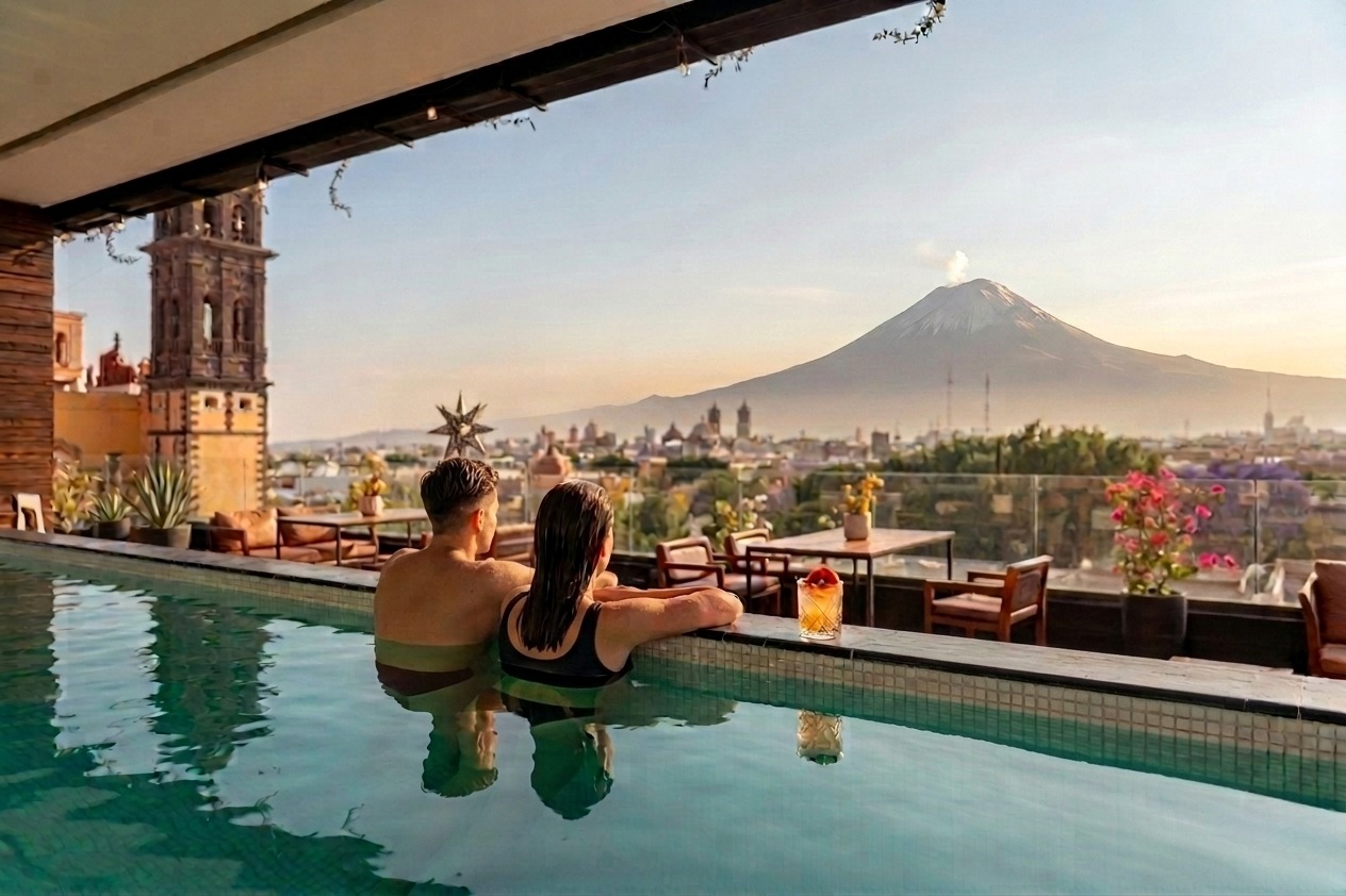 Vista del verano en puebla México
